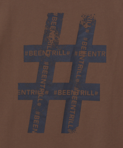 BEENTRILL（ビントリル）の「ヴィンテージハッシュタグオーバーサイズ半袖Tシャツ（ライトブラウン）（Tシャツ/カットソー・レディース・その他・SMALL/MEDIUM/LARGE/X-LARGE）」の3枚目の写真