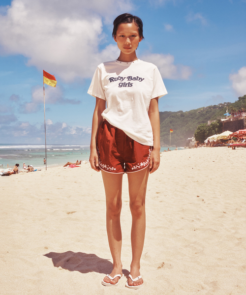 CENTAUR.KR(セントール)の「STUD HALF SLEEVE T-SHIRT_WHITE(Tシャツ/カットソー・レディース・その他・FREE)」の3枚目の写真
