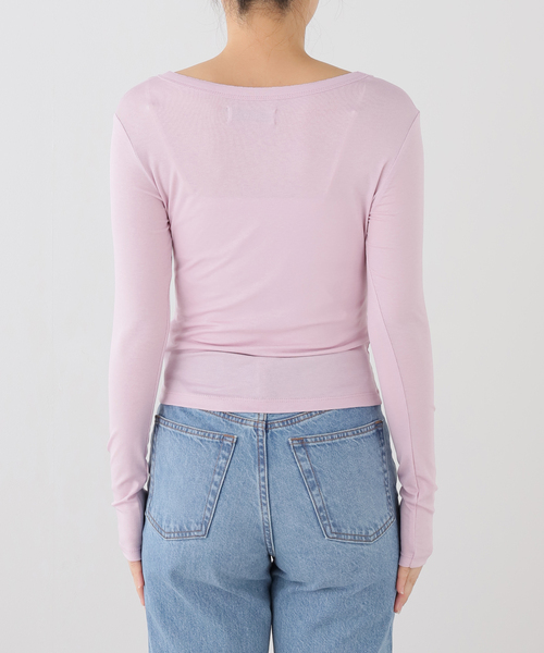 JOURNAL STANDARD(ジャーナルスタンダード)の「【COMME SI STUDIO/コムシスタジオ】 Sencual Reve Top(Tシャツ/カットソー・レディース・アイボリー/ピンク・FREE)」の3枚目の写真