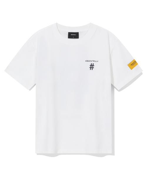 BEENTRILL(ビントリル)の「ウィメンズスタンプハッシュタグ半袖Tシャツ(オフホワイト)(Tシャツ/カットソー・レディース・その他・SMALL/X-SMALL)」の2枚目の写真