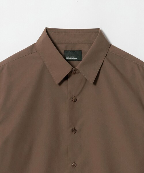 green label relaxing（グリーンレーベルリラクシング）の「【WEB限定】JUST fit コットンライク ポリエステル 長袖 シャツ（シャツ/ブラウス・メンズ・ブラウン系/コバルトブルー・XL/M/S/L）」の10枚目の写真
