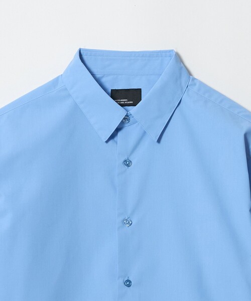 green label relaxing（グリーンレーベルリラクシング）の「【WEB限定】JUST fit コットンライク ポリエステル 長袖 シャツ（シャツ/ブラウス・メンズ・ブラウン系/コバルトブルー・XL/M/S/L）」の16枚目の写真