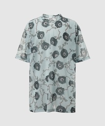 EYEBALL ROSE OVERSIZE SHEER T SHIRT ARTWORK BY TREVOR BROWN