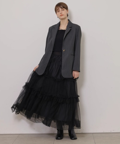 CADUNE(カデュネ)の「チュチュスカート(スカート・レディース・ブラック・38/34/36)」の12枚目の写真