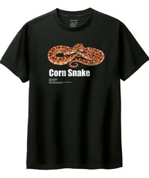 Ol' Basics（オールベーシックス）の「Moftique（モフティック） 半袖Tシャツ コーンスネーク 蛇 爬虫類 ペット アニマル プリント Tシャツ 半袖 トップス カットソー レディース 夏（Tシャツ/カットソー）」