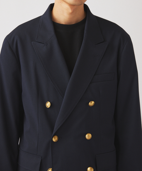 JOURNAL STANDARD relume(ジャーナルスタンダード レリューム)の「TRツイル ダブルブレスト ブレザー(テーラードジャケット・メンズ・ネイビー・MEDIUM/LARGE)」の5枚目の写真