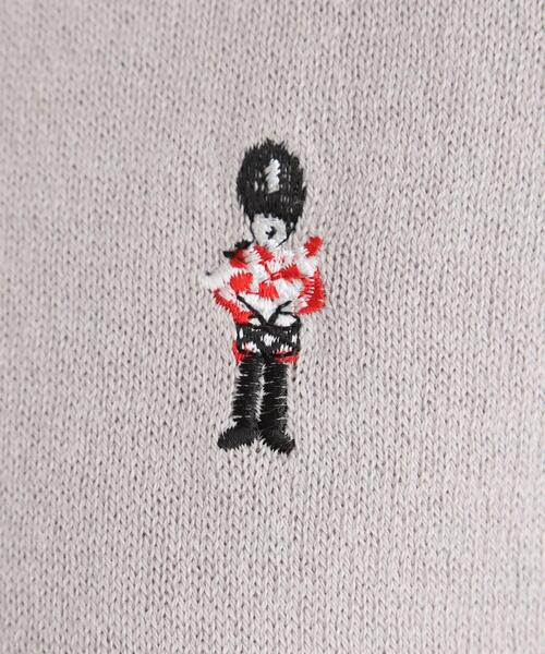 LAURA ASHLEY(ローラアシュレイ)の「【日本製/ワンマイルウエア】コットン ソルジャー刺繍プルオーバー(ニット/セーター・レディース・ブルー/グレー/ワインレッド・38)」の7枚目の写真