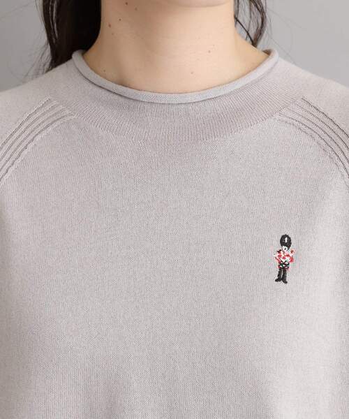 LAURA ASHLEY(ローラアシュレイ)の「【日本製/ワンマイルウエア】コットン ソルジャー刺繍プルオーバー(ニット/セーター・レディース・ブルー/グレー/ワインレッド・38)」の19枚目の写真