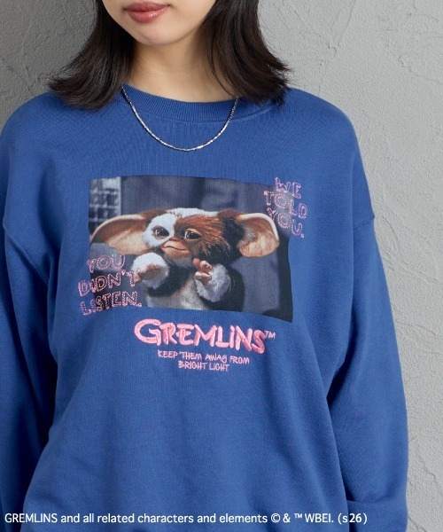 JEANS FACTORY （ジーンズファクトリー）の「【WEB限定】[GREMLINS/グレムリン] フォトプリント クルーネックスウェット（スウェット・レディース・オフホワイト/チャコールグレー/ブルー・M/L）」の18枚目の写真