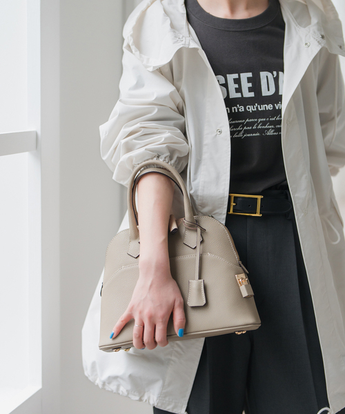 Spick & Span(スピックアンドスパン)の「《追加》mica della valle / ミカデラヴァッレ Katia ミニボストン(ボストンバッグ・レディース・グレー・FREE)」の12枚目の写真