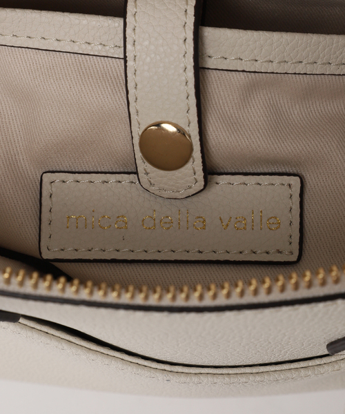 Spick & Span(スピックアンドスパン)の「《追加》mica della valle / ミカデラヴァッレ Katia ミニボストン(ボストンバッグ・レディース・グレー・FREE)」の6枚目の写真