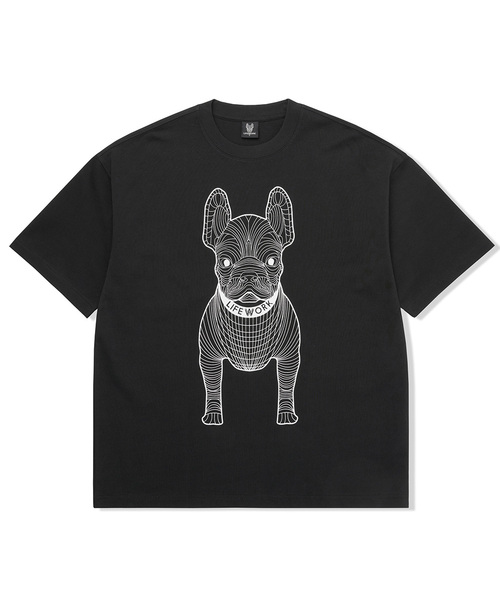 LIFE WORK(ライフワーク)の「共用) ビッグラドック 半袖Tシャツ(Tシャツ/カットソー・メンズ・ダークパープル/ブラウン/グリーン/ライトグレー/ピンク/ブラック×レッド/ホワイト/ブラック×ホワイト/グレー/ブラック×グリーン・L/XL/M/X-SMALL/S)」の2枚目の写真