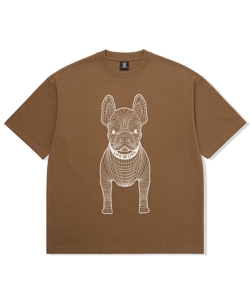 LIFE WORK(ライフワーク)の「共用) ビッグラドック 半袖Tシャツ(Tシャツ/カットソー・メンズ・ダークパープル/ブラウン/グリーン/ライトグレー/ピンク/ブラック×レッド/ホワイト/ブラック×ホワイト/グレー/ブラック×グリーン・L/XL/M/X-SMALL/S)」の7枚目の写真