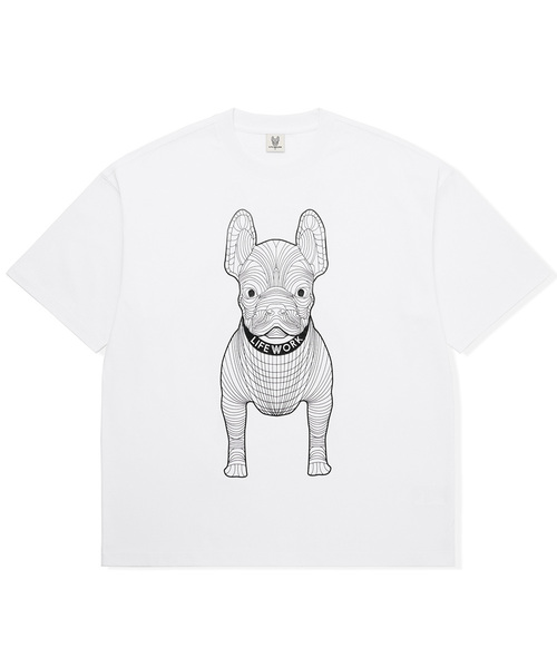 LIFE WORK(ライフワーク)の「共用) ビッグラドック 半袖Tシャツ(Tシャツ/カットソー・メンズ・ダークパープル/ブラウン/グリーン/ライトグレー/ピンク/ブラック×レッド/ホワイト/ブラック×ホワイト/グレー/ブラック×グリーン・L/XL/M/X-SMALL/S)」の1枚目の写真