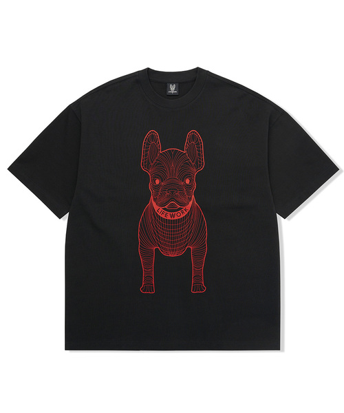 LIFE WORK(ライフワーク)の「共用) ビッグラドック 半袖Tシャツ(Tシャツ/カットソー・メンズ・ダークパープル/ブラウン/グリーン/ライトグレー/ピンク/ブラック×レッド/ホワイト/ブラック×ホワイト/グレー/ブラック×グリーン・L/XL/M/X-SMALL/S)」の3枚目の写真