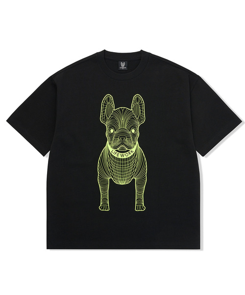 LIFE WORK(ライフワーク)の「共用) ビッグラドック 半袖Tシャツ(Tシャツ/カットソー・メンズ・ダークパープル/ブラウン/グリーン/ライトグレー/ピンク/ブラック×レッド/ホワイト/ブラック×ホワイト/グレー/ブラック×グリーン・L/XL/M/X-SMALL/S)」の4枚目の写真