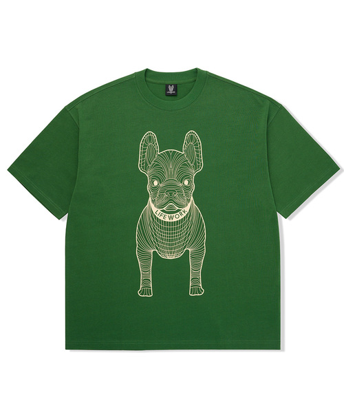 LIFE WORK(ライフワーク)の「共用) ビッグラドック 半袖Tシャツ(Tシャツ/カットソー・メンズ・ダークパープル/ブラウン/グリーン/ライトグレー/ピンク/ブラック×レッド/ホワイト/ブラック×ホワイト/グレー/ブラック×グリーン・L/XL/M/X-SMALL/S)」の8枚目の写真