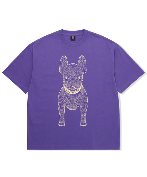 LIFE WORK(ライフワーク)の「共用) ビッグラドック 半袖Tシャツ(Tシャツ/カットソー・メンズ・ダークパープル/ブラウン/グリーン/ライトグレー/ピンク/ブラック×レッド/ホワイト/ブラック×ホワイト/グレー/ブラック×グリーン・L/XL/M/X-SMALL/S)」の9枚目の写真