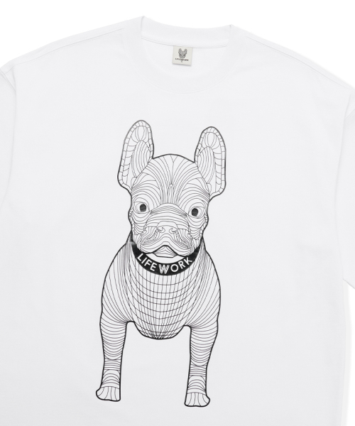 LIFE WORK(ライフワーク)の「共用) ビッグラドック 半袖Tシャツ(Tシャツ/カットソー・メンズ・ダークパープル/ブラウン/グリーン/ライトグレー/ピンク/ブラック×レッド/ホワイト/ブラック×ホワイト/グレー/ブラック×グリーン・L/XL/M/X-SMALL/S)」の12枚目の写真