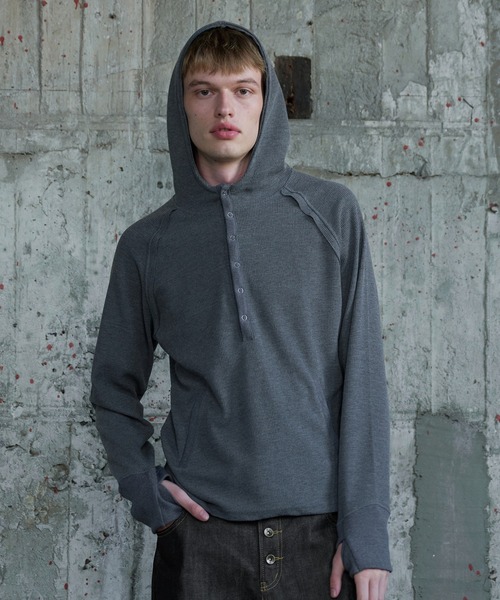 セール】structured thermal henry hoodie / ストラクチャードサーマル