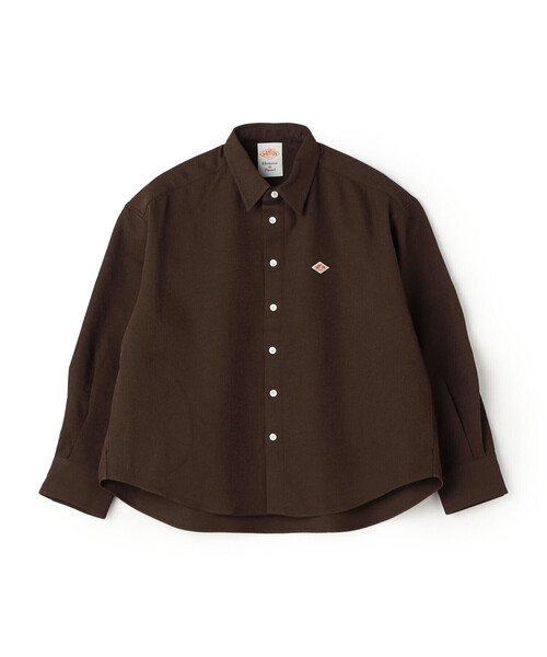 DANTON(ダントン)の「Women's Polyester Twill Shirt Jacket(シャツ/ブラウス・レディース・グレイッシュベージュ/マスタード/チャコール/ブラウン・38/36/34)」の3枚目の写真