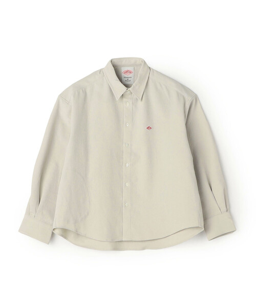 DANTON(ダントン)の「Women's Polyester Twill Shirt Jacket(シャツ/ブラウス・レディース・グレイッシュベージュ/マスタード/チャコール/ブラウン・38/36/34)」の1枚目の写真