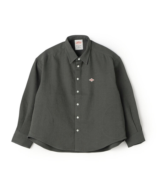 DANTON(ダントン)の「Women's Polyester Twill Shirt Jacket(シャツ/ブラウス・レディース・グレイッシュベージュ/マスタード/チャコール/ブラウン・38/36/34)」の12枚目の写真