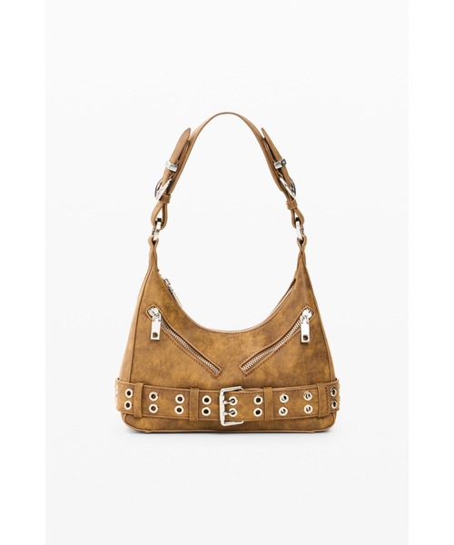 Desigual（デシグアル）の「Buckle detail suede hobo bag / バックルディテールスエードホーボーバッグ（ショルダーバッグ・レディース・ブラウン・FREE）」の8枚目の写真