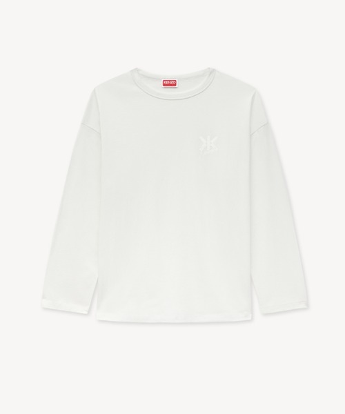 KENZO（ケンゾー）の「GOTS KENZO DOUBLE K LOOSE LS T-SHIRT（Tシャツ/カットソー・レディース・ホワイト系その他・X-SMALL/MEDIUM/SMALL）」の3枚目の写真