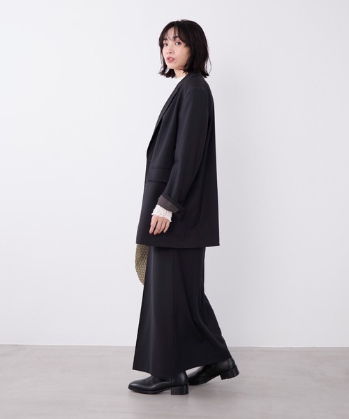 MICA&DEAL(マイカ&ディール)の「インバーテッドプリーツスカート〈2サイズ展開〉〈セットアップ対応〉(スカート・レディース・ベージュ/チャコールグレー/ブラック・38/36)」の10枚目の写真