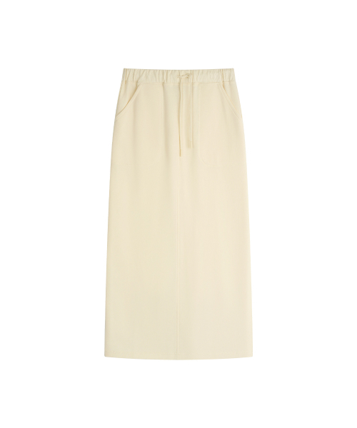 SIYAZU（シヤジュ）の「SIST9069 ファティーグ バンディング スウェット スカート_Cream（スカート・レディース・アイボリー・SMALL/MEDIUM）」の4枚目の写真