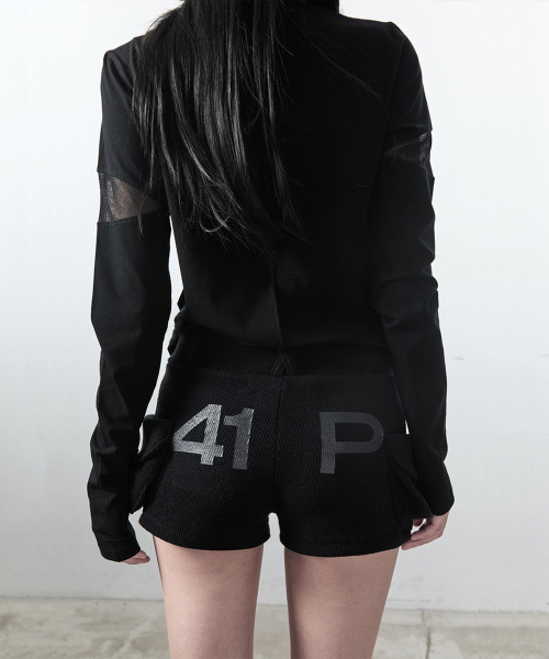 41PRAY(サイルプレイ)の「41 グラフィックポケットショーツ / ブラック(その他パンツ・レディース・その他・FREE)」の4枚目の写真