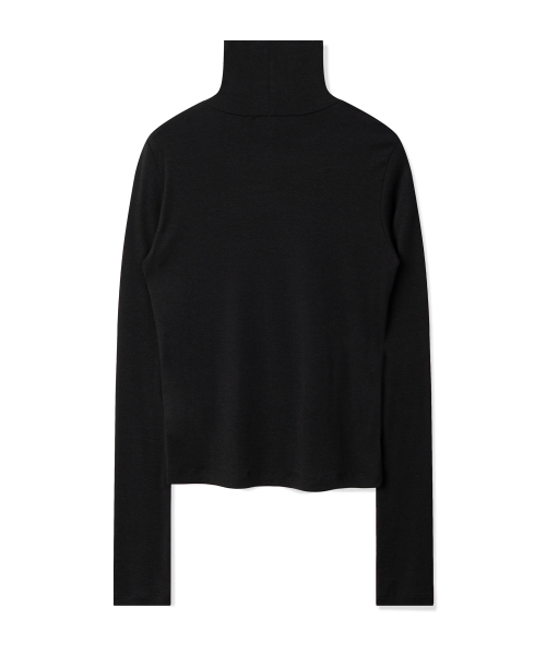 PHOS333(フォースサンサンサン)の「W 切り込みステッチタートルネック/ブラック(Tシャツ/カットソー・レディース・その他・FREE)」の5枚目の写真