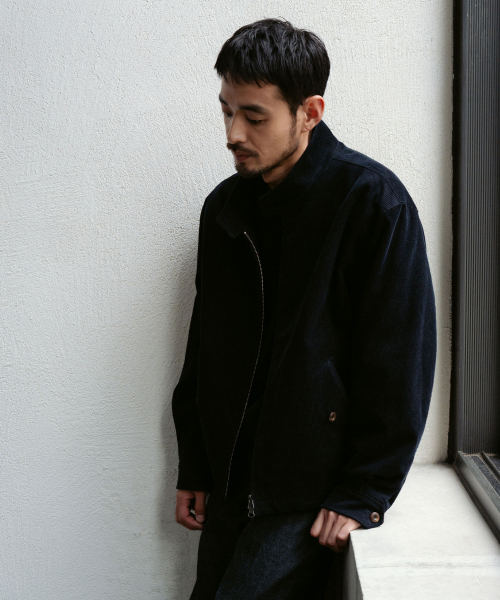 BLANKROOM(ブランクルーム)の「ヘリンボーンジャケット_OPERA NAVY(ブルゾン・メンズ・その他・1/2/3)」の3枚目の写真