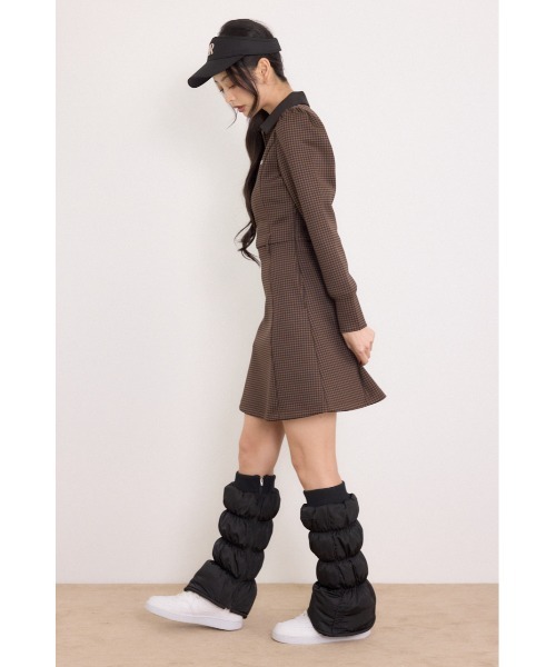 RIENDA GOLF(リエンダゴルフ)の「【RIENDA GOLF】配色ハーフジッププリンセスワンピース 秋服 冬服(ワンピース・レディース・ブルー系その他/ブラウン系その他/ブラック・SMALL/MEDIUM)」の13枚目の写真
