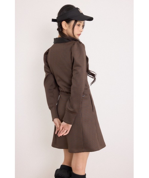 RIENDA GOLF(リエンダゴルフ)の「【RIENDA GOLF】配色ハーフジッププリンセスワンピース 秋服 冬服(ワンピース・レディース・ブルー系その他/ブラウン系その他/ブラック・SMALL/MEDIUM)」の17枚目の写真