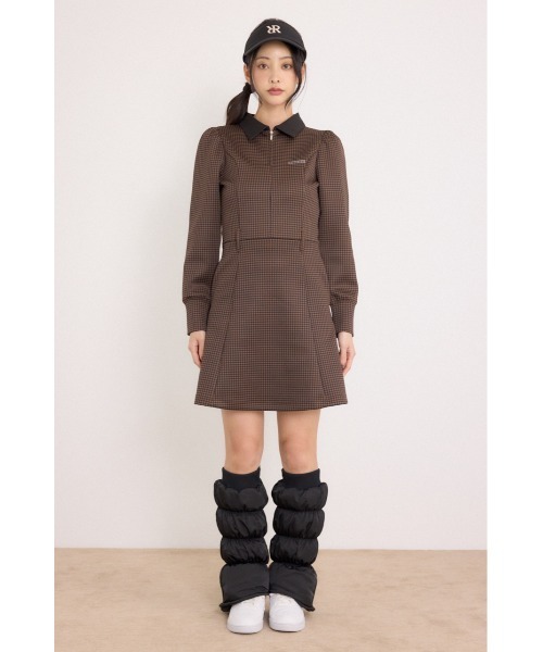 RIENDA GOLF(リエンダゴルフ)の「【RIENDA GOLF】配色ハーフジッププリンセスワンピース 秋服 冬服(ワンピース・レディース・ブルー系その他/ブラウン系その他/ブラック・SMALL/MEDIUM)」の18枚目の写真