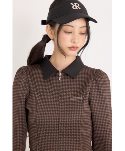 RIENDA GOLF(リエンダゴルフ)の「【RIENDA GOLF】配色ハーフジッププリンセスワンピース 秋服 冬服(ワンピース・レディース・ブルー系その他/ブラウン系その他/ブラック・SMALL/MEDIUM)」の21枚目の写真