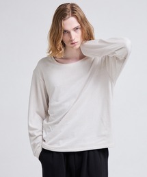 GRANCY】LinestoneDesign Graphic Damage LongTee / ラインストーン