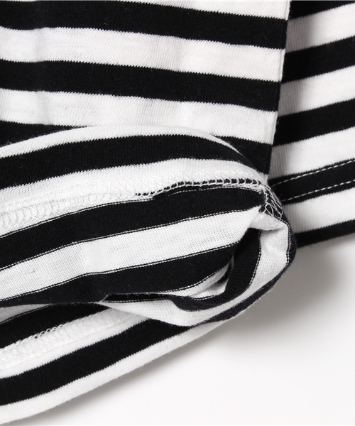 URBAN RESEARCH DOORS（アーバンリサーチドアーズ）の「FORK＆SPOON ボーダークルーネックL/S（Tシャツ/カットソー・キッズ・ベージュ/ブラック/グレー・90/105/120/135）」の6枚目の写真