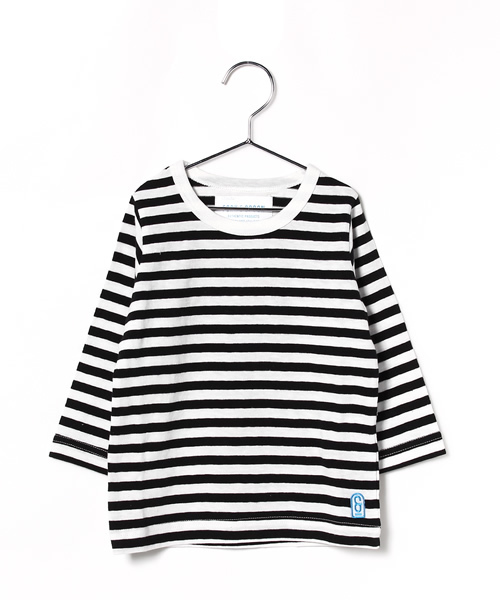 URBAN RESEARCH DOORS（アーバンリサーチドアーズ）の「FORK＆SPOON ボーダークルーネックL/S（Tシャツ/カットソー・キッズ・ベージュ/ブラック/グレー・90/105/120/135）」の7枚目の写真