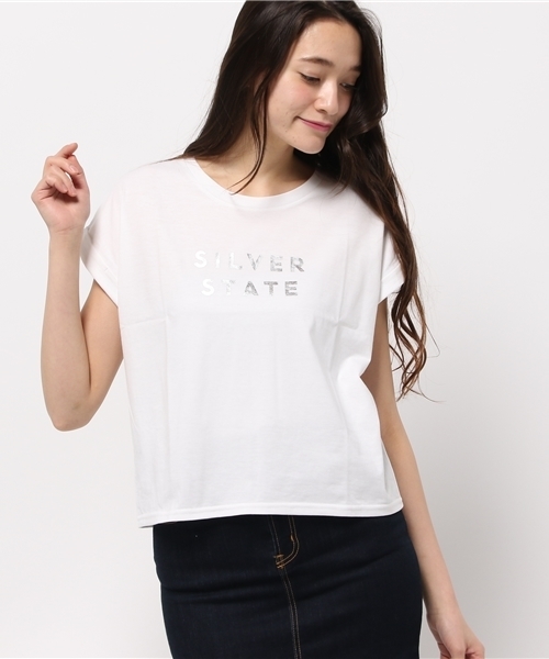 SoLA(Sister Of Los Angels)(ソラ(シスターオブロサンゼルス))の「STATE TEE SUNSHINE/ステイト箔プリントTシャツ(Tシャツ/カットソー・レディース・その他1/その他2/その他3・FREE)」の2枚目の写真