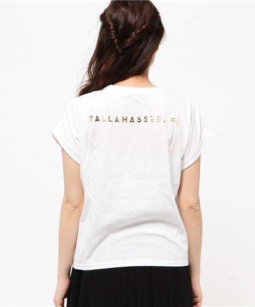 SoLA(Sister Of Los Angels)(ソラ(シスターオブロサンゼルス))の「STATE TEE SUNSHINE/ステイト箔プリントTシャツ(Tシャツ/カットソー・レディース・その他1/その他2/その他3・FREE)」の6枚目の写真