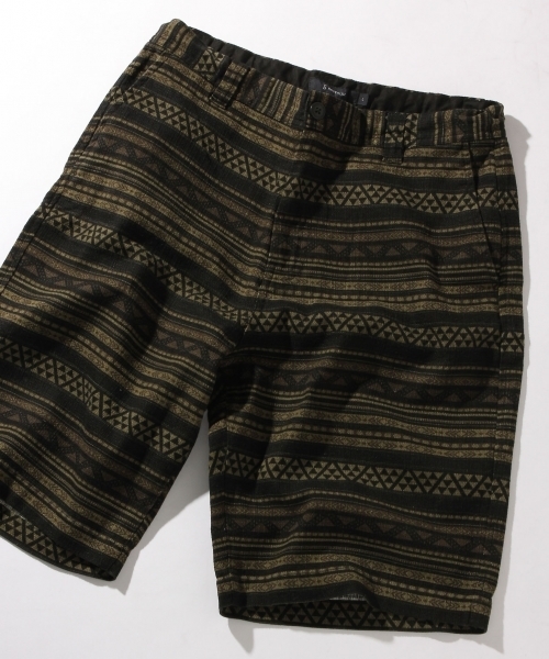 RAGEBLUE（レイジブルー）の「ネイティブ柄ショーツ/722919（その他パンツ・メンズ・ネイビー/オリーブ/グレー系その他・LARGE/MEDIUM）」の3枚目の写真