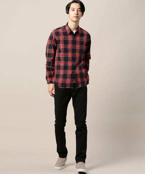 BEAUTY&YOUTH UNITED ARROWS(ビューティーアンドユースユナイテッドアローズ)の「BY 60/2 スチュアート フォルム シャツ◆(シャツ/ブラウス・メンズ・ブラック/レッド・X-LARGE/SMALL/X-SMALL/MEDIUM/LARGE)」の6枚目の写真