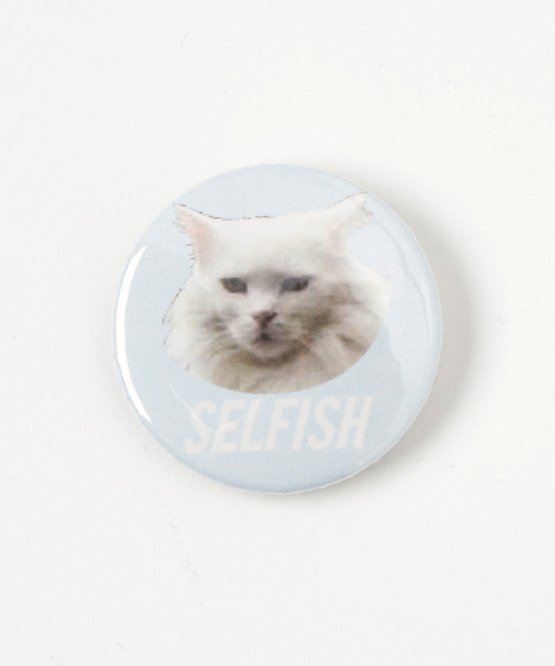 WEGO(ウィゴー)の「WEGO/SELFISH缶バッジ(バッジ・レディース・ピンク/その他1/サックスブルー・FREE)」の1枚目の写真