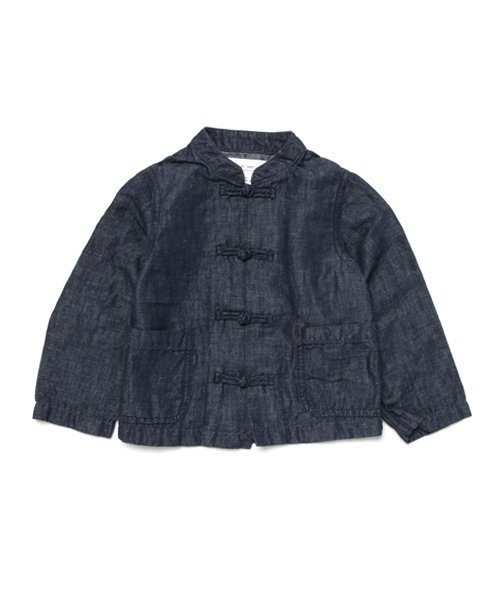 SWAP MEET MARKET（スワップミートマーケット）の「綿麻カンフージャケット（その他アウター・キッズ・ネイビー・110/120/100/140/130）」の6枚目の写真