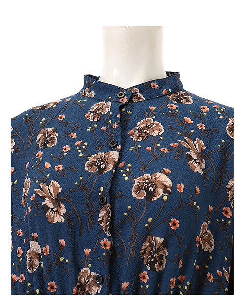 fifth(フィフス)の「フラワーティアードフリルワンピース(ワンピース・レディース・キャメル/ブラック/ブルー・MEDIUM)」の7枚目の写真