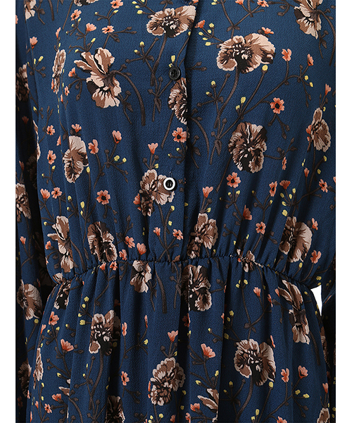 fifth(フィフス)の「フラワーティアードフリルワンピース(ワンピース・レディース・キャメル/ブラック/ブルー・MEDIUM)」の8枚目の写真