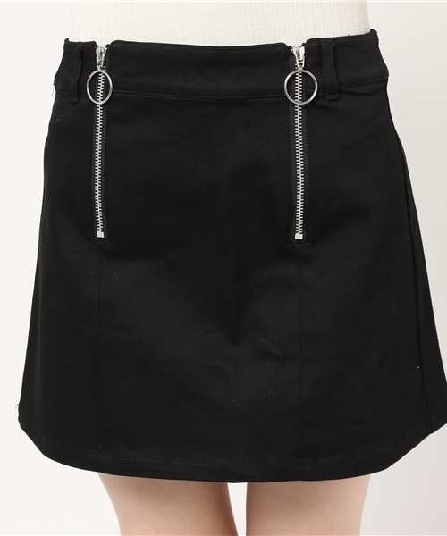 Candy Stripper（キャンディストリッパー）の「CHECKERD FLAG RING ZIP SKIRT（スカート・レディース・ホワイト×ブラック/ブラック/ピンク/イエロー×ブラック・1/2）」の13枚目の写真